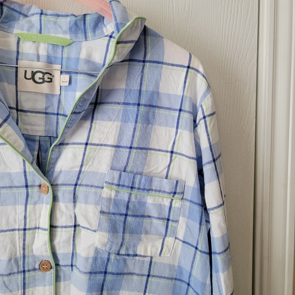 UGG Raven Plaid Pajama Top - Picture 9 of 10